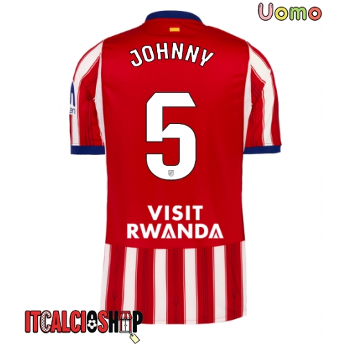 Atletico Madrid Johnny Cardoso #5 Prima Maglia 2026-27 Manica Corta